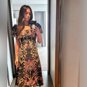 FARM Rio Ravenala Maxi Dress.  The Cut Outs Around The Waist Are Beautiful Detai